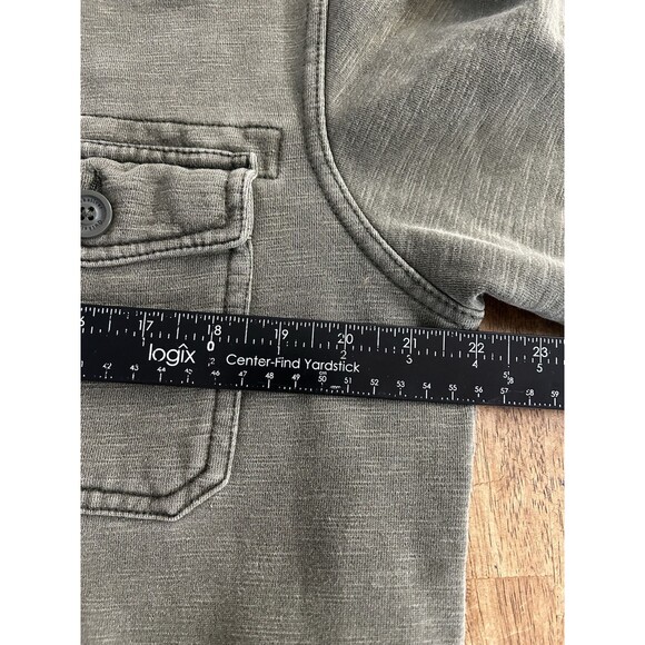 Quicksilver Hooded Chore Coat Full Zip With Buttons Green Snowboard Size M - Picture 9 of 10